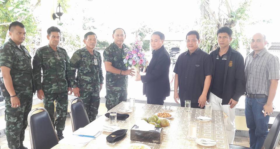 พลตรีสมพล ปานกุล รองแม่ทัพน้อยที่ ๔ และคณะฯ เข้าเยี่ยม ฯ