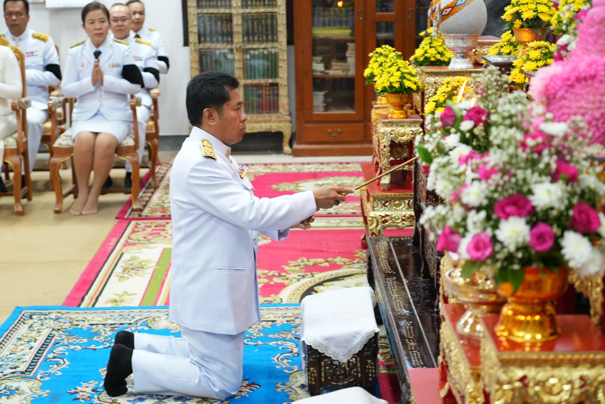 ยะลาจัดพิธีสวดพระพุทธมนต์และทำบุญตักบาตรถวายพระราชกุศล เนื่องในโอกาสการประกาศยกย่องพระเกียรติคุณพระราชกรณียกิจในวาระครบ 100 ปี สมเด็จพระนางเจ้ารำไพพรรณี พระบรมราชินี ในรัชกาลที่ 7