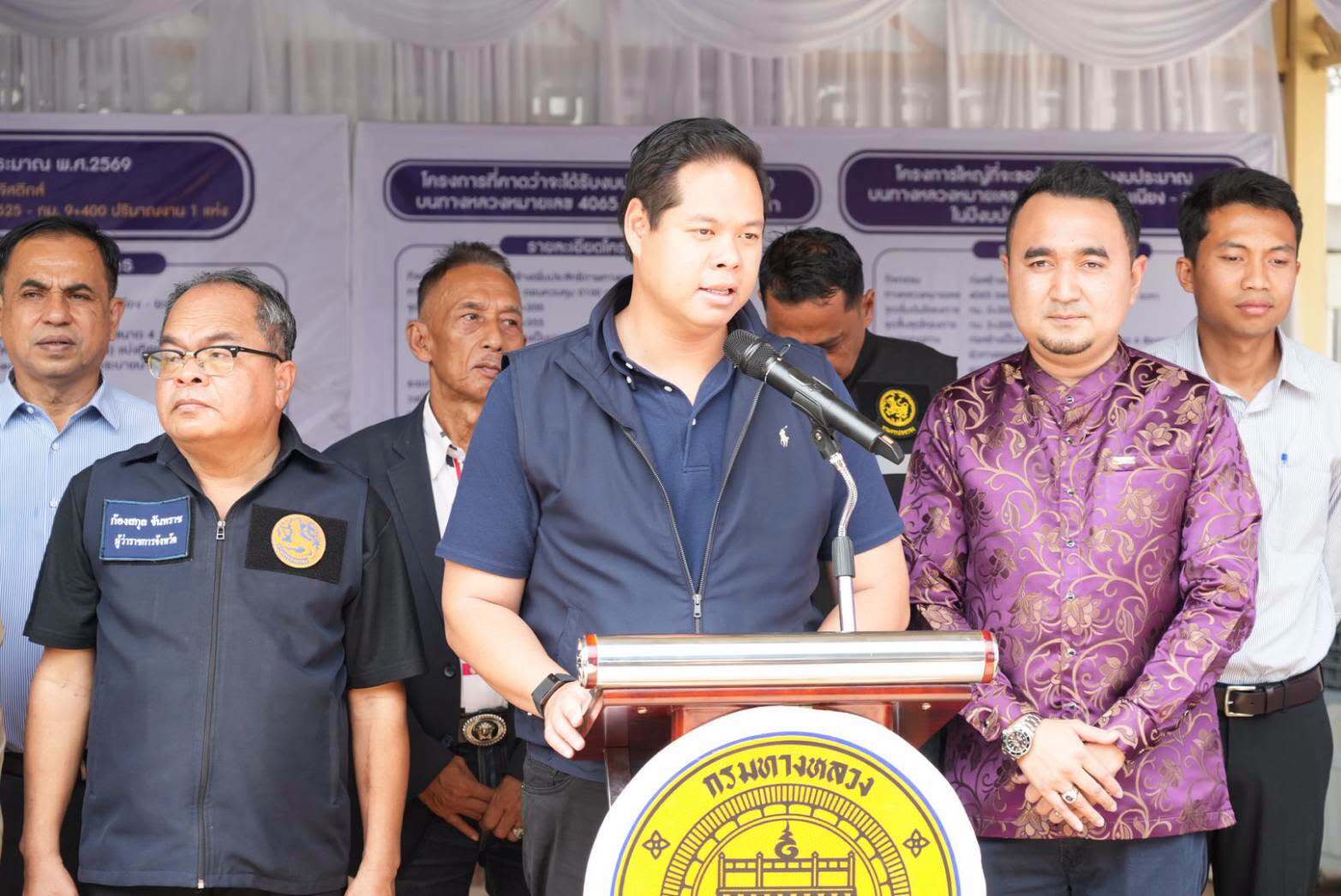 สรรเพชญ บุญญามณี  รัฐมนตรีช่วยว่าการกระทรวงคมนาคมและคณะ ลงพื้น ยะลา ตรวจราชการและติดตามความคืบหน้าโครงการพัฒนาโครงสร้างพื้นฐานในพื้นที่จังหวัดยะลา