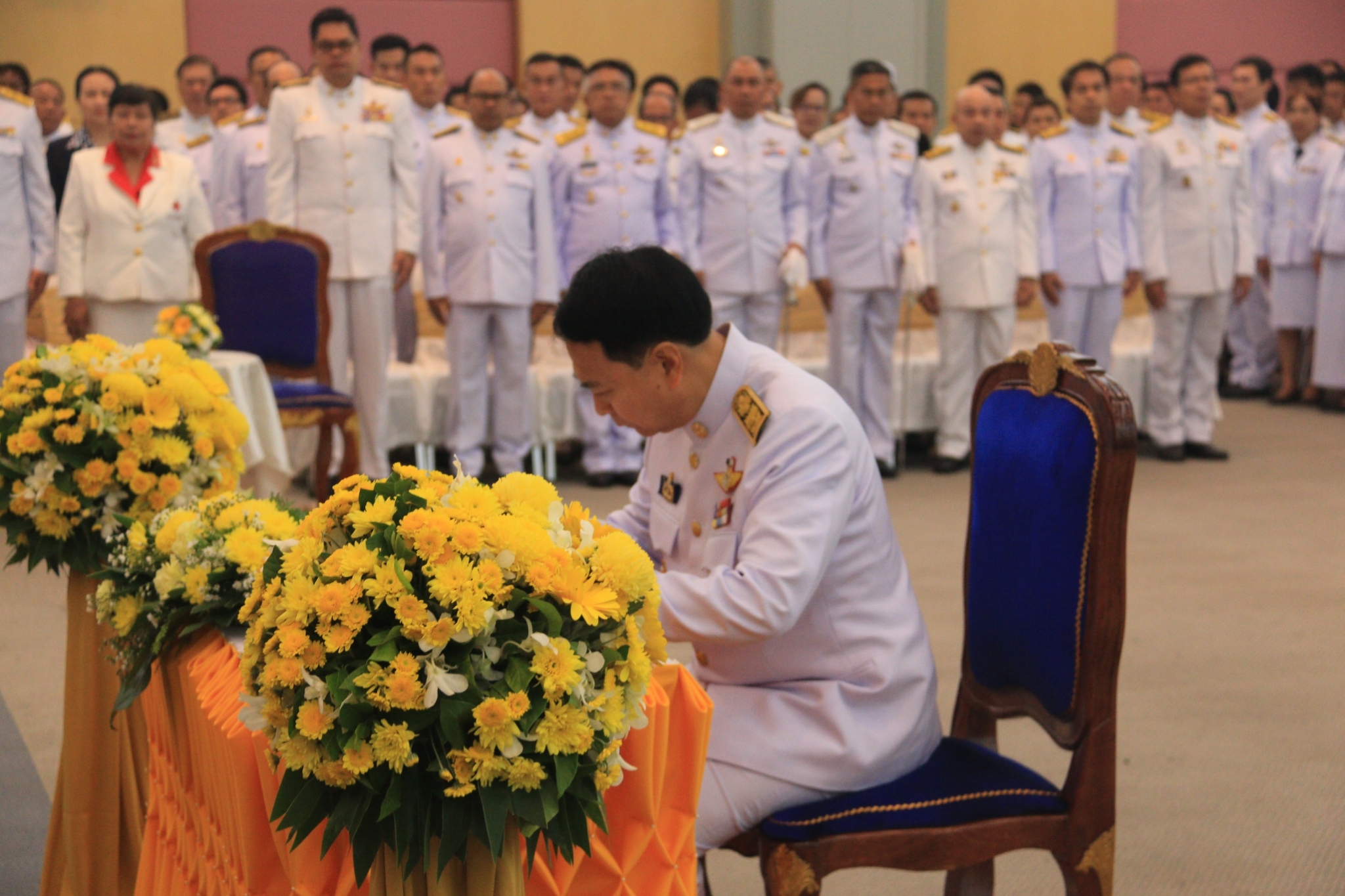 พิธีลงนามถวายพระพรชัยมงคลฯ